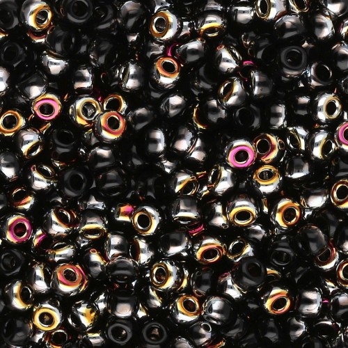 Miyuki 8/0 Seed Beads 4560 - Black Marea x8g