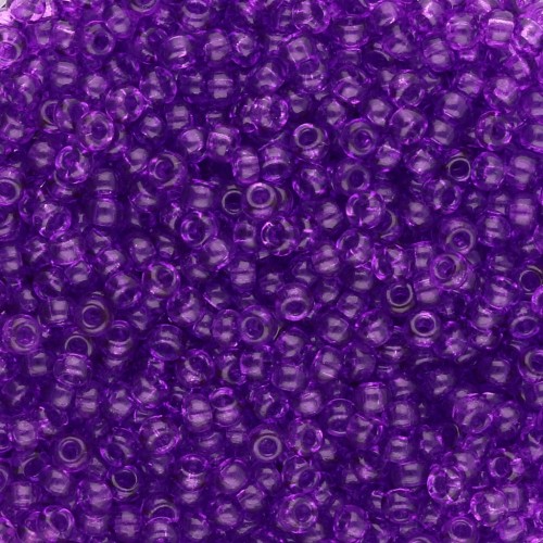 Miyuki 11/0 Seed Beads 1315 - Dyed Transparent Red Violet x8g