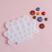 Géa Creations silicone mold for making round pendants, 12 mm to 20 mm, x1
