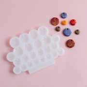 Géa Creations silicone mold for making round pendants, 12 mm to 20 mm, x1