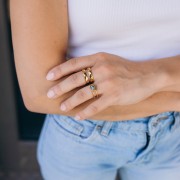 Wide Double Ring - Size 53 - 304 Stainless Steel x1