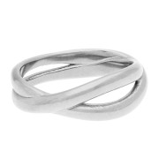 None - Crossed Rings Ring - Size 53 - 304 Stainless Steel x1 Crossed Rings Ring - Size 53 - 304 Stainless Steel x1