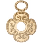 Openwork Clover Pendant 20.5x27mm - Gold-Plated 304 Stainless Steel x1