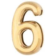 15x9 mm Number Earring Back - 6 or 9 - for 10 mm ribbon - Gold-Plated 304 Stainless Steel x1
