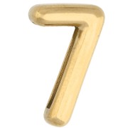 Number - 15x9 mm earring back - 7 - for 10 mm ribbon - Gold-plated 304 stainless steel x1 15x9 mm earring back - 7 - for 10 mm ribbon - Gold-plated 304 stainless steel x1