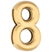 15x9 mm Earring Back - 8 - for 10 mm ribbon - 304 Stainless Steel, Gold-Plated x1