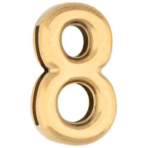 15x9 mm Earring Back - 8 - for 10 mm ribbon - 304 Stainless Steel, Gold-Plated x1
