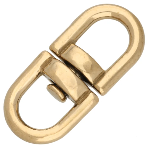 360° Swivel Connector for 16 mm Keychains - Gold-Plated 304 Stainless Steel x1