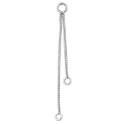 3.5 cm and 2 cm Serpentine Chain Spacers - 304 Stainless Steel x1|raw }}