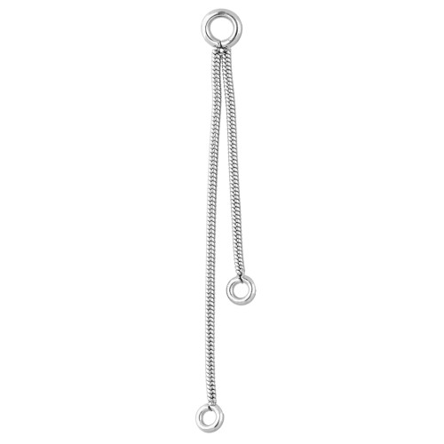 3.5 cm and 2 cm Serpentine Chain Spacers - 304 Stainless Steel x1