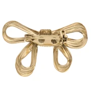 Bow Brooch 24x35 mm - Gold-Plated 304 Stainless Steel x1