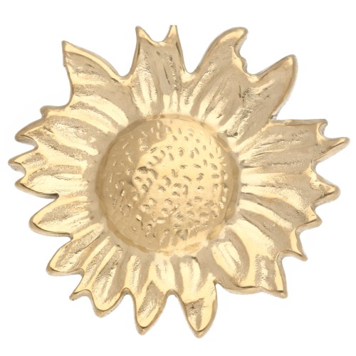 20 mm Sunflower Brooch - Gold-Plated 304 Stainless Steel x1