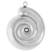Snail Shell Pendant, 24x19 mm - 304 Stainless Steel x1