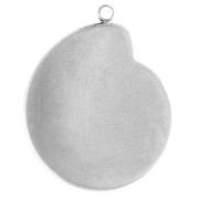 Snail Shell Pendant, 24x19 mm - 304 Stainless Steel x1