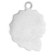 Snail Shell Charm, 11x8 mm - 316 Stainless Steel x1