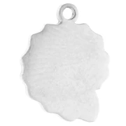 Snail Shell Charm, 11x8 mm - 316 Stainless Steel x1