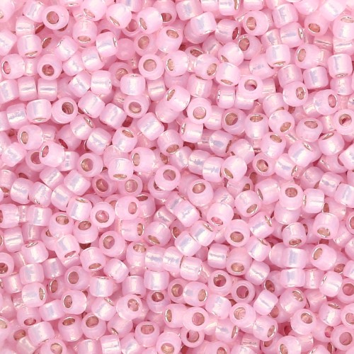 Toho Takumi LH 11/0 Seed Beads TAK11R-PF2105 - PF Milky Baby Pink Silver-Lined x8g