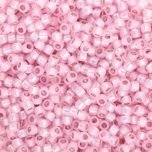 Toho Takumi LH 11/0 Seed Beads TAK11R-PF2105 - PF Milky Baby Pink Silver-Lined x8g