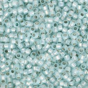 Toho Takumi LH 11/0 Seed Beads TAK11R-PF2116 - PF Milky Light Aqua Silver-Lined x8g