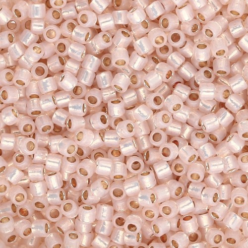 Toho Takumi LH 11/0 Seed Beads TAK11R-PF2126 - PF Milky Peachy Pink Silver-Lined x8g