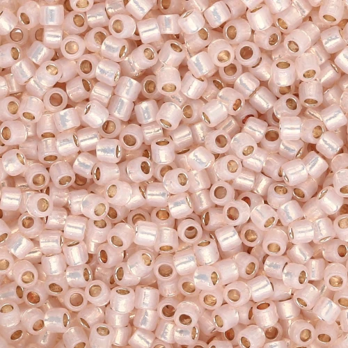 Toho Takumi LH 11/0 Seed Beads TAK11R-PF2126 - PF Milky Peachy Pink Silver-Lined x8g