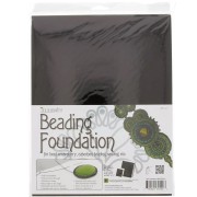 Felt patches for embroidery, 27.5 x 21.5 mm - Black (4-pack)