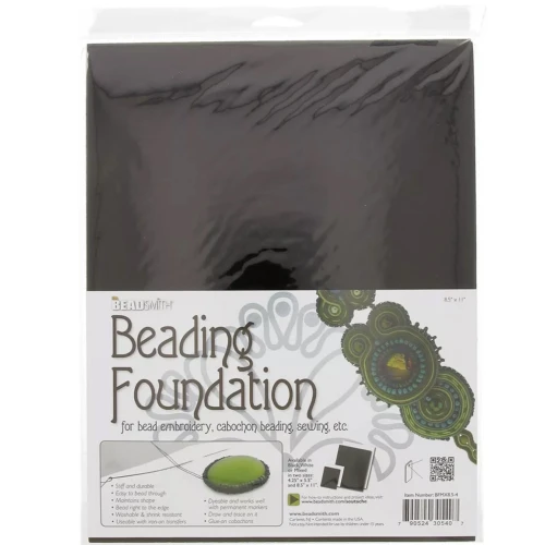 Felt Patches for Embroidery, 27.5 x 21.5 mm - Black x4