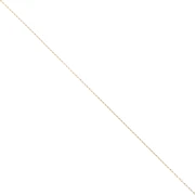 Fine Chain for Miyuki Delica 11/0, Trace Link, 0.8 mm, 304 Stainless Steel, Gold-Plated, 1 m