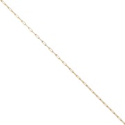 Fine Chain for Miyuki Delica 11/0, Trace Link, 0.8 mm, 304 Stainless Steel, Gold-Plated, 1 m