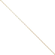 Fine Chain for Miyuki Delica 11/0, Trace Link, 0.8 mm, 304 Stainless Steel, Gold-Plated, 1 m
