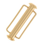 27 mm sliding clasp for beaded weaving - Gold-plated x1