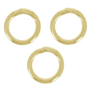 Closed rings, 5x0.7 mm - Gold-plated, 25-pack