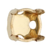 Gold Tone - Closed-back setting for 4 mm cabochons SS16 - Gold-plated x20 Closed-back setting for 4 mm cabochons SS16 - Gold-plated x20