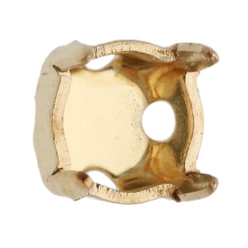 Closed-back setting for 4 mm cabochons SS16 - Gold-plated x20