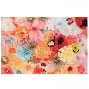 Set of 15 stems for Fabric flowers 46 cm green