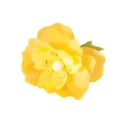 Set of 15 stems for Fabric flowers 46 cm green