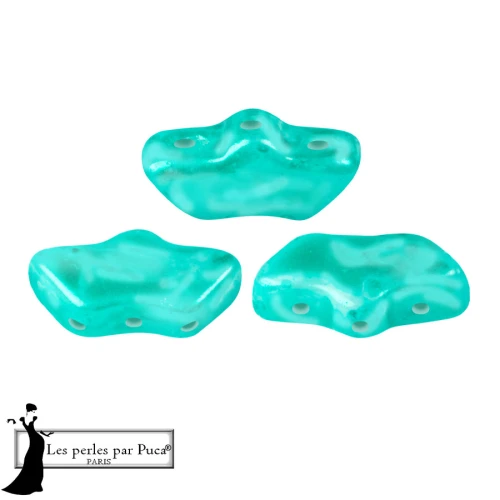 Delos® by Puca® 6x11 mm - Mishmash Emerald x10g