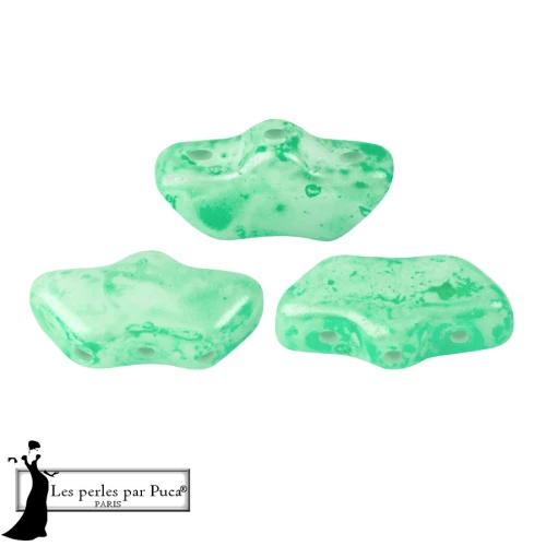 Delos® by Puca® 6x11 mm - Mishmash Green x10g