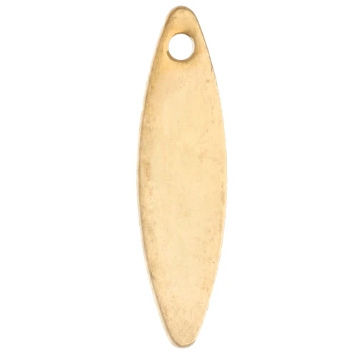 Smooth teardrop sequins, 15 mm - Gold x10