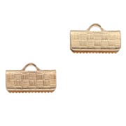Decorative Clamp-On Tips, 13 mm - Gold x4