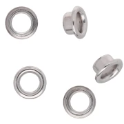 8 mm Caps for Polymer Clay Beads - Silver x50