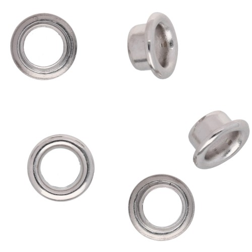 8 mm Caps for Polymer Clay Beads - Silver x50