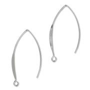 42 mm Ear Hooks - Silver-Plated (2-Pack)