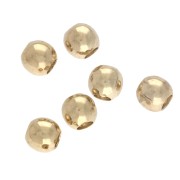 3 mm Round Beads - Gold-Plated x50