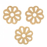 6 mm Filigree Beads caps - Gold x20