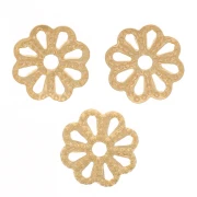 6 mm Filigree Beads caps - Gold x20