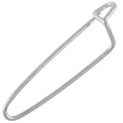 Decorative Safety Pin Brooch, 26.5 mm - Silver-Plated x1|raw }}