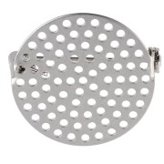 25.5 mm Round Screen Pin Holder for Decorating - Silver x1