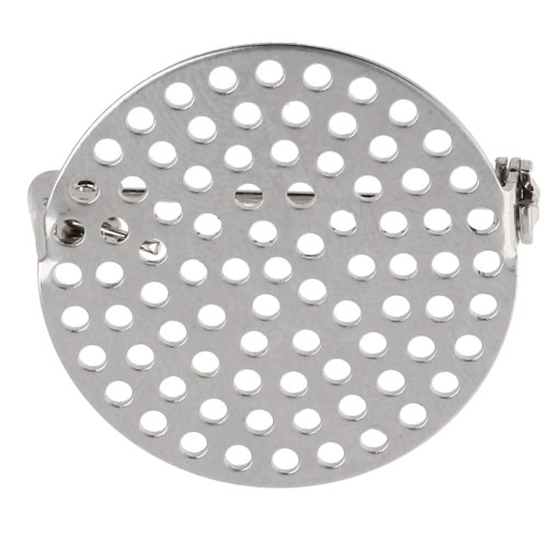 25.5 mm Round Screen Pin Holder for Decorating - Silver x1