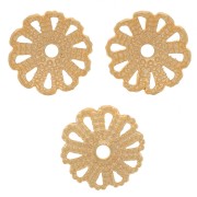 7 mm Filigree Beads caps - Gold x20